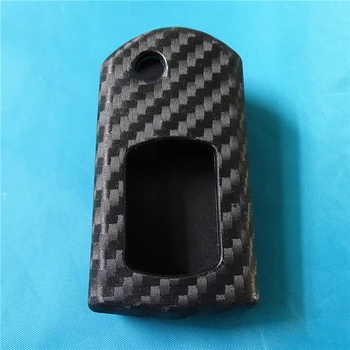 

1 Pcs Fit For Mazda 3 5 6 CX5 CX7 CX9 RX8 MX5 Carbon Fiber Silicone Car Key Case Folding Remote Fob Protector Cover Keychain Bag