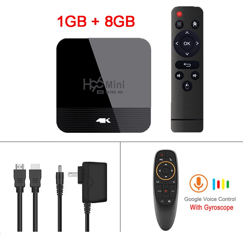 Android Box H96 Mini H8 TV Box Android 9.0 2GB 16GB RK3228 2.4G/5G Wifi BT4.0 4K Google Play Netflix Youtube Hulu Media Player - Цвет: 1GB 8GB G10s