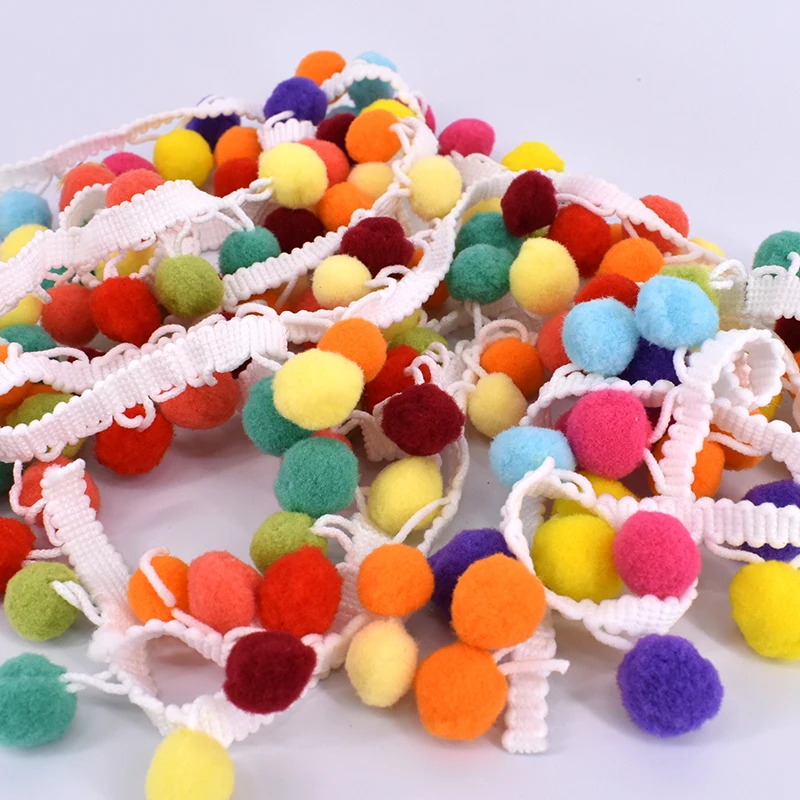 Помпон для штор аксессуары шитья кружевная бахрома ткань рукоделия 1 ярд|Кисти