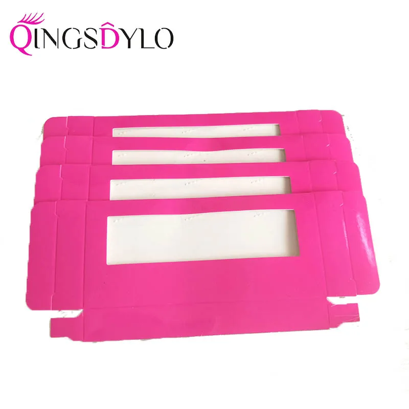 Оптовая продажа бумажных коробок для ресниц упаковка без логотипа искусственной