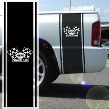 

For 1500 2500 3500 Truck Bed Side Stripe HEMI Power Ram Decal Sticker Graphic DS015