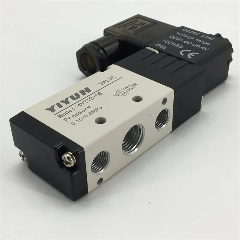 4V210-08 4V220-08 4V230C-08 Электромагнитный Клапан Пневматический воздушный Клапан Пневматический электромагнитный клапан управления DC24V