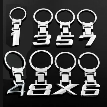 

Vehicle Logo Alloy Chain Keyring Key Holder Ring For BMW 1 3 4 5 6 7 8 X Style Series Ornaments Accessories