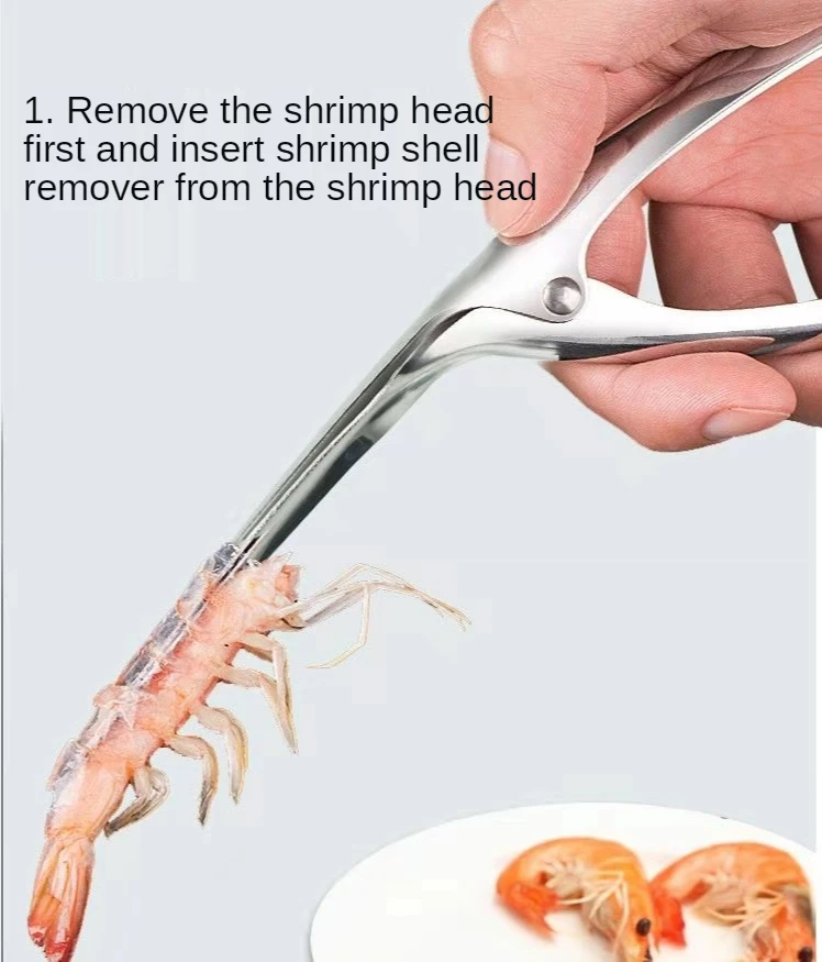 Kitchen Tools & Gadgets hot Kitchen Gadgets To Shrimp Line Artifact Shrimp Line Removal Knife Peeling Shrimp Tool Two In One Multi-Function Open Shrimp Back food tongs
