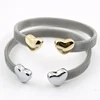 Vintage Stainless Steel Heart Cuff Bracelets Bangles Mesh Bracelets Bangles For Men Women Fashion Jewelry 3