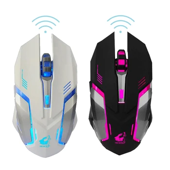 

Silent 2.4G Wireless Mouse Gaming Laptop Portable Mini Mice Desktop 1600dpi Optical Mouse LED Backlit 7 color Mouse USB Reveiver