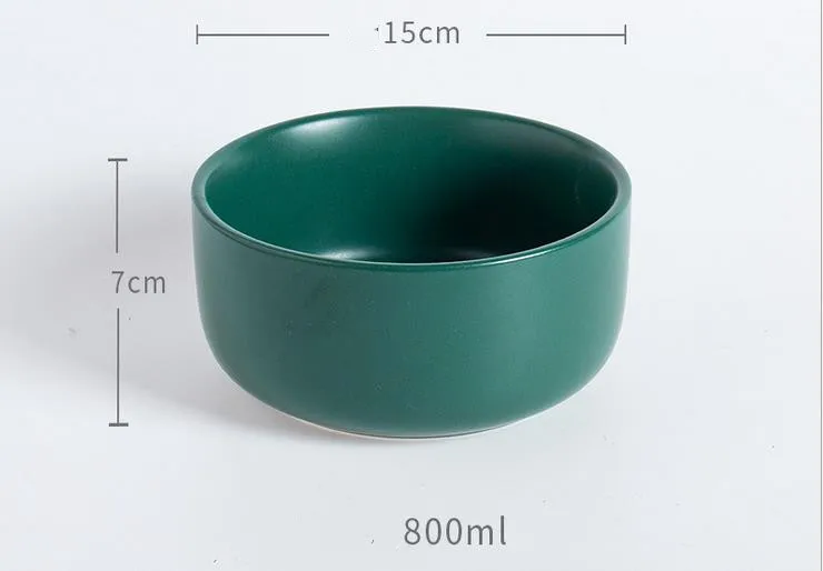 15 CM Bowl NIMITIME скандинавском стиле Керамическая пиала для риса Бытовая посуда миска для еды суповая чаша матовый салат маленькая чаша для выпечки обеденная чаша - Цвет: 15 CM Bowl