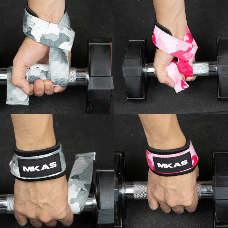 Gym Lifting Straps Weight Lifting Belt Hand Grip Straps Dumbbell Wrist Support Band Powerlifting Bodybuilding Gloves