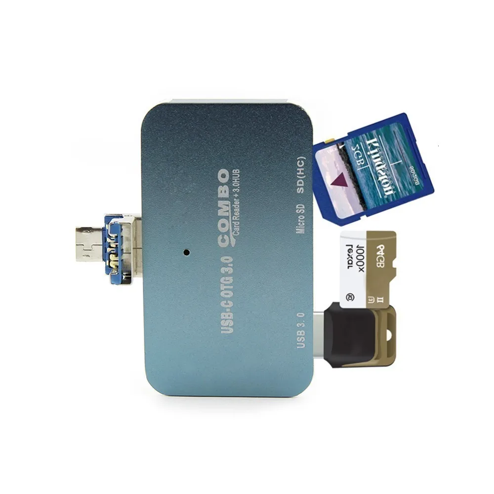 CHYI с несколькими usb-портами 3,0 концентратор Micro Usb3.0 Hab сплиттер мини портативный ПК аксессуары с SD TF слот кардридера для телефона Android