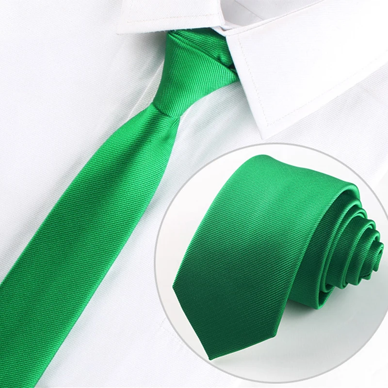 E-014 Hi-Tie, сплошной, 6 см, тонкий галстук для мужчин, Шелковый, черный, тканый, красный галстук, мужской галстук, вечерние, свадебные, Узкий Тонкий галстук на шею - Цвет: E-014