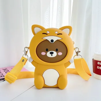 

Womens Handbags Cute Bear Crossbody Bag Shoulder Bag Small Messenger Bag Womens Handbags and Purses Mobile Phone Shoulder Bags