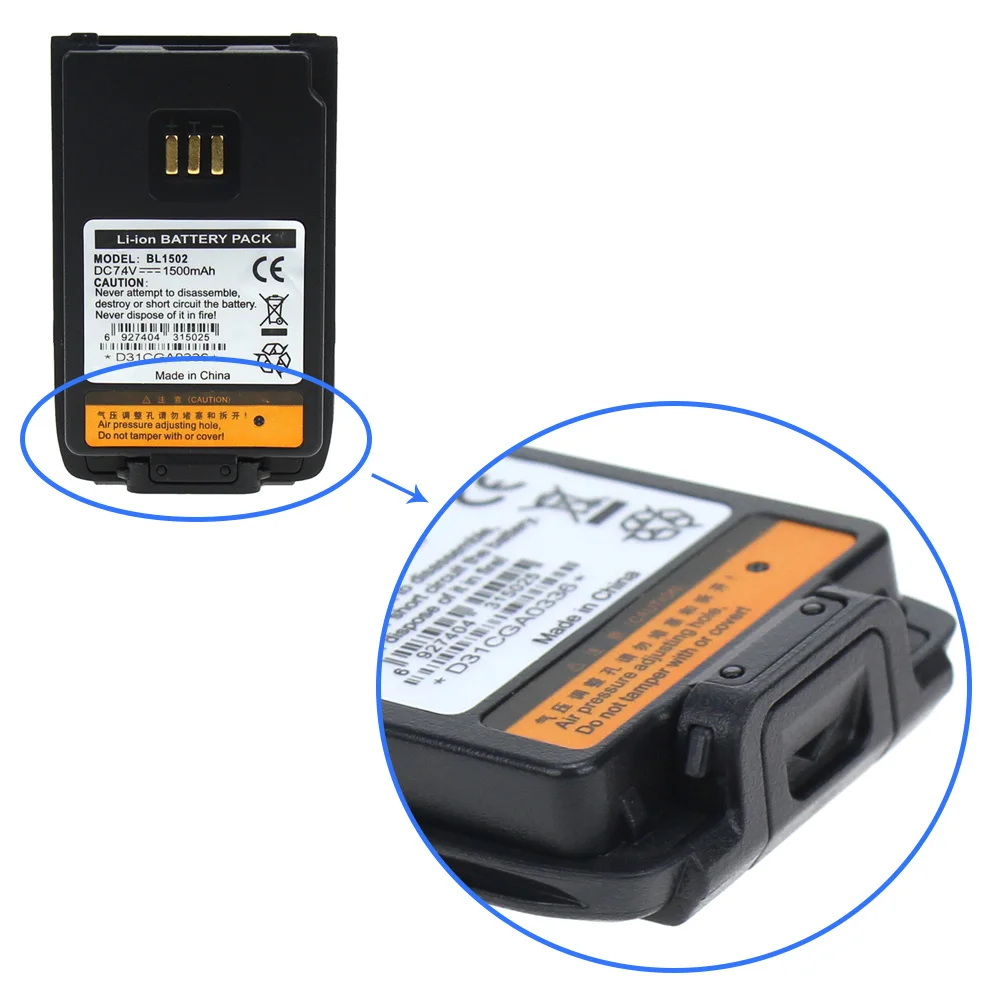 10X Replacement Battery Part No BL1502 BL1504 BL2010 for HYT PD606 PD606G PD662 Two Way Radio 5