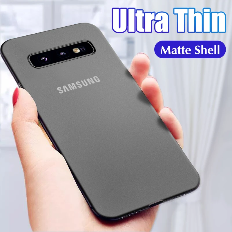 Роскошный Ультратонкий полипропиленовый чехол для Samsung S8 S9 S10 Plus S10E