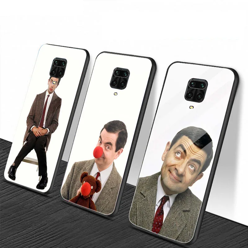 Защитный чехол Mr Bean Rowan из закаленного стекла для телефона Redmi Note 6 7 8 9 Note10 Pro Max 10S
