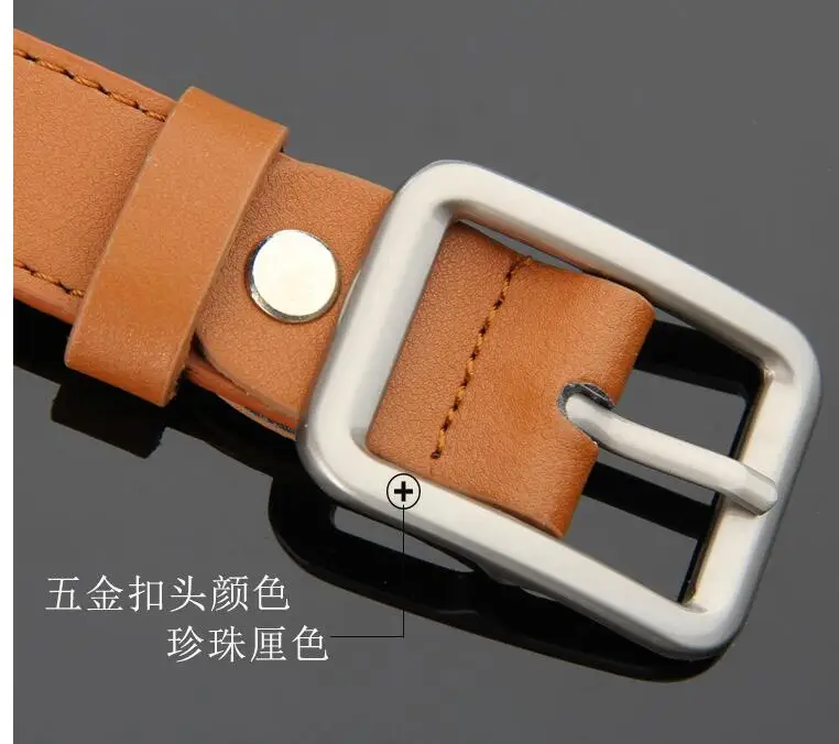 Child formal dress boys teenage belt designer kids PU leather fashion elastic belt buckle black Leisure strap accessorie GG