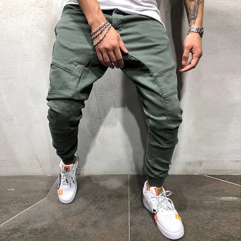 New fashion Men Pants Hip Hop Joggers Fashion Basic Solid Elastic Waist Trousers Casual Pockets High quality Mens Sweatpants New fashion Men Pants Hip Hop Joggers Fashion Basic Solid Elastic Waist Trousers Casual Pockets High quality Mens Sweatpants