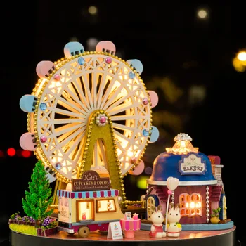 

Music Box Music Box Ferris Wheel Diy Handmade Children Girl Birthday Gift Tanabata Valentine's Day Boy Send Girlfriend