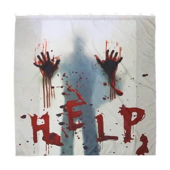 

1pc Halloween Shower Curtain Printing Bath Curtain Partition Curtain Waterproof Bath Curtain Home Bath Curtain for Bathroom