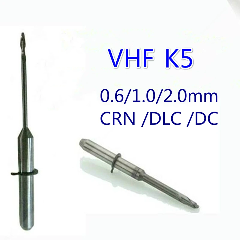 5 шт. VHF фрезеровочный Бур DC DLC CRN покрытие Стоматологическая лаборатория VHF K5 фрезеровочный Бур s шлифовальная Дрель Инструменты для циркония PMMA восковой блок