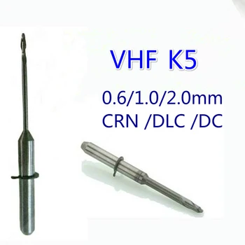 

5PCS VHF Milling Bur DC DLC CRN Coating Dental Lab VHF K5 Milling Burs Grinding Drill Tools for Zirconia PMMA Wax Block