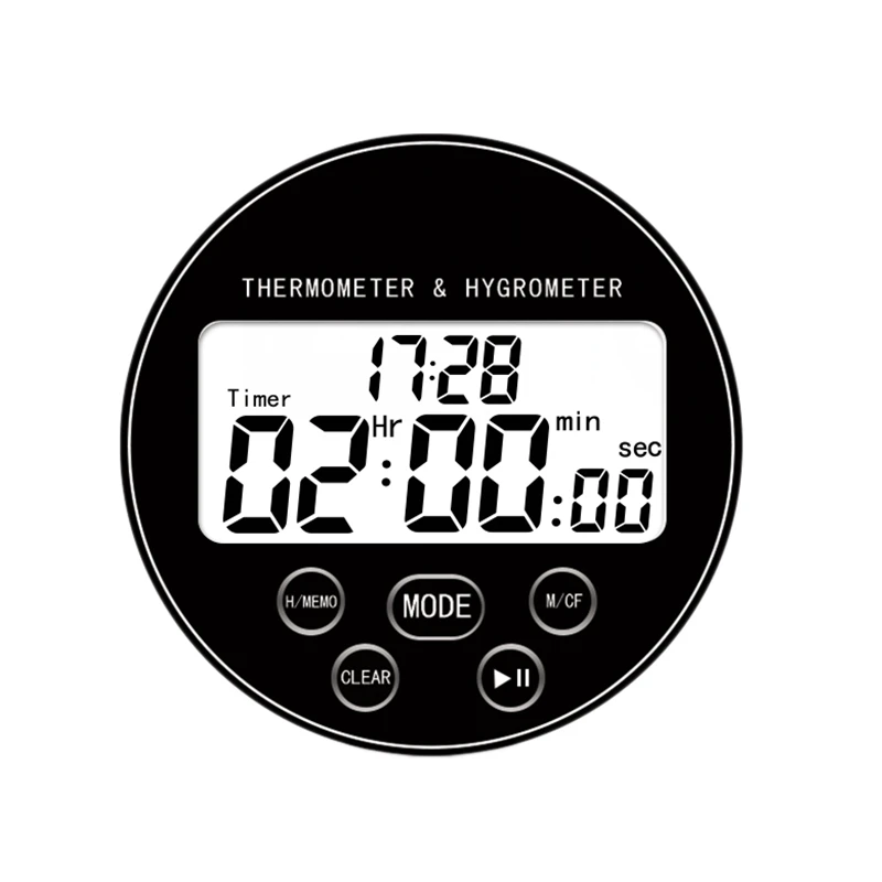 SHGO горячий цифровой беспроводной термометр с гигрометром датчик температуры календарь сигнализация Крытый многофункциональный, с