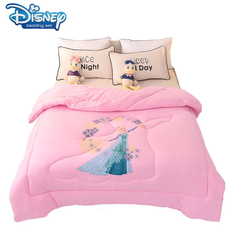 

Autumn and winter comforter pink Frozen Elsa quilted quilt home bedding comforter printed keep warm winter duvet with filling