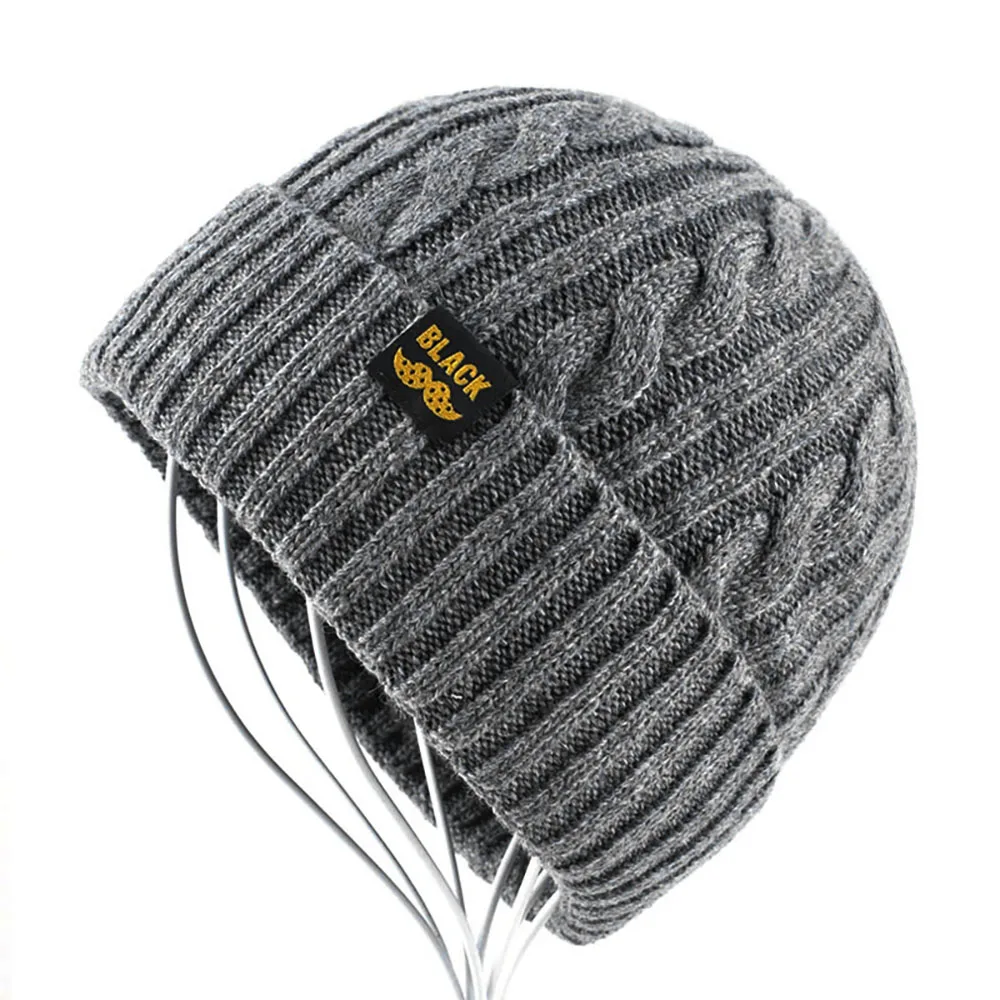 Charm Wood, стильные шапочки Skullies, зимняя мужская и женская шапка, Толстая теплая шапка, шапочки, шапки с бархатом, Вязанные