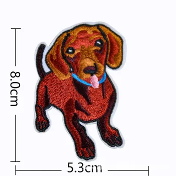 

Animal Patches For Clothing Dogs Embroidery Patch Appliques Badge Stickers For Clothes Iron on Kids CartoonStickers