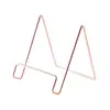 Creative Geometric Storage Rack Simple Wrought Iron Organizer Book Stand Multifunction Document Book-Reading Portable Holder 2