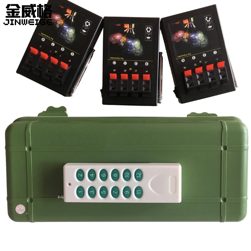 

Free Shipping AM04R-3 Wireless Remote Control 3 Receivers 4 Cues 12 Channel Stage Light Wedding Gift Fireworks Firing System