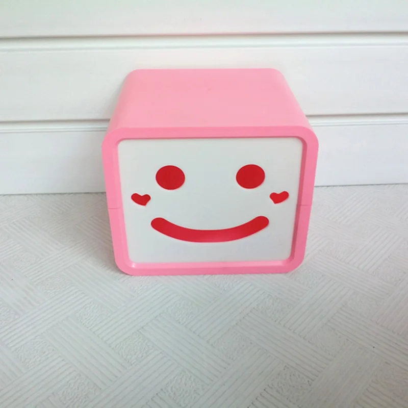 Pink 1 шт. 5 цветов держатель для бумаги Toliet Smile Face для кухни аксессуары для ванной комнаты декоративная ткань коробка держатель для хранения бумаги чехол - Цвет: Pink
