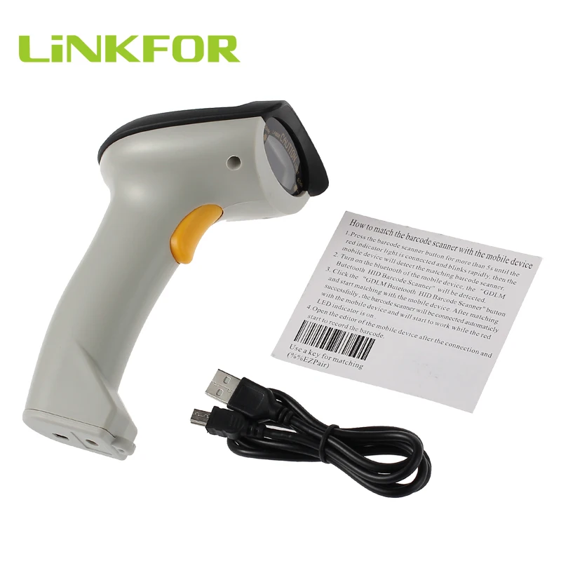 LiNKFOR Bluetooth compatible Wireless Barcode Scanner USB Handheld