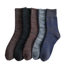 Lanshulan мужские зимние носки спортивные мужские хлопковые пушистые Лыжные носки для мужчин толстые ворсовые Носки теплые Молодежные носки