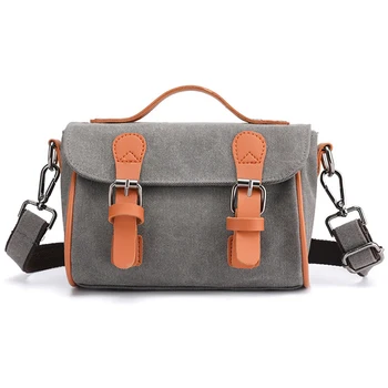 

Woman Canvas Handbags Casual Shoulder Crossbody Bags for Women Single Shoulder Bags Vintage Multi-pocket Ladies hand bag women