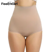 FeelinGirl, женские Супер тянущиеся трусики для контроля живота, высокая талия, Корректирующее белье для женщин, Корректирующее белье для похудения, нижнее белье