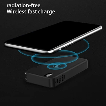 

3In1 Multi Function Mobile Power Smart LED Digital Display Wireless Power Bank Adapter Suitable for Office Home