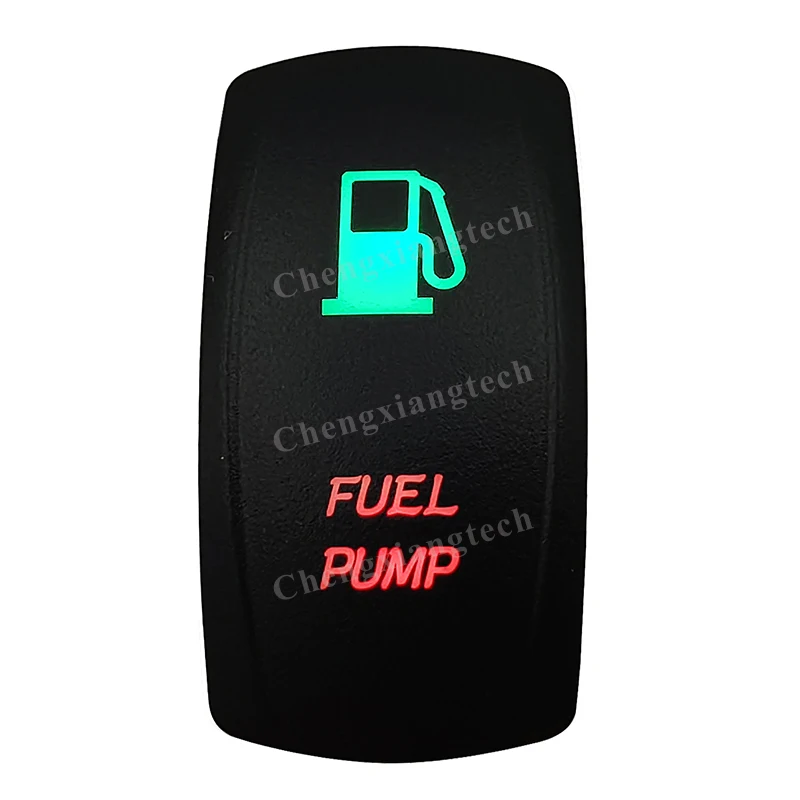 12V Verde E Rosso Led Interruttore A Bilanciere Pompa Del Carburante 5Pin Spst On Off Per Barca Auto Carling Arb Narva Rav4 Wd Hella Contura 4X4