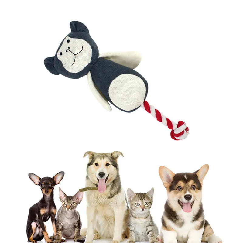 Симпатичные Pet игрушечная собака, издающая звуки кошка пищалка игрушка для собаки мяч принести интерактивный плюшевый игрушка продукция для домашних животных поставки@ 5