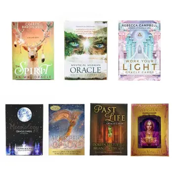 

44Pcs/set Oracle Guidance Tarot Cards Divination Fate Tarot Deck Board Games Kit