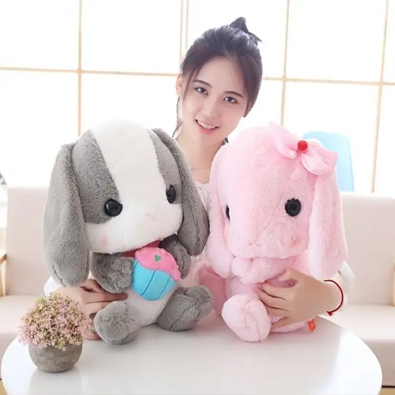 

Cute White Rabbit Stuffed & Plush Animals Plush Animals Long Ear Rabbit Stuffed Dolls Send Female Birthday Gifts