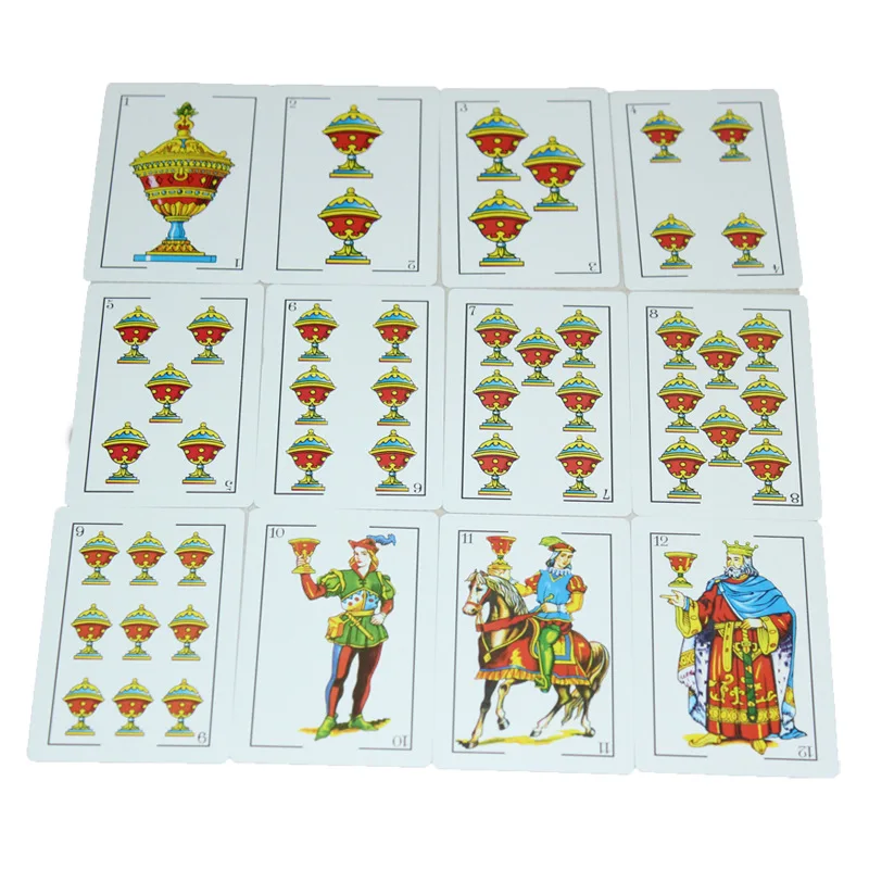Playing Cards Plastic Playing Cards Poker Set 1 Set/50pcs Spanish Waterproof Durable