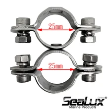 Sealux Морской Класс аксессуары из нержавеющей стали 360 градусов Поворотный Зажим для 25 мм до 25 мм трубка Рыбалка на яхте лодка