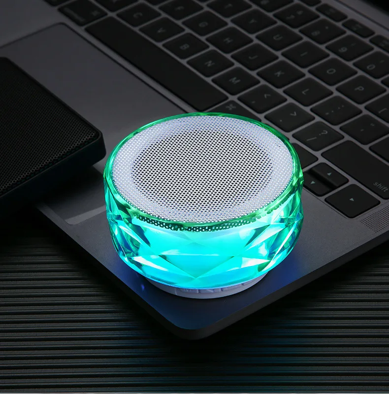 Bluetooth динамик Кристальный цветной светильник s вставка TF карта аудио мини цветной светильник функция флэш-вызова длительный срок службы батареи F4024