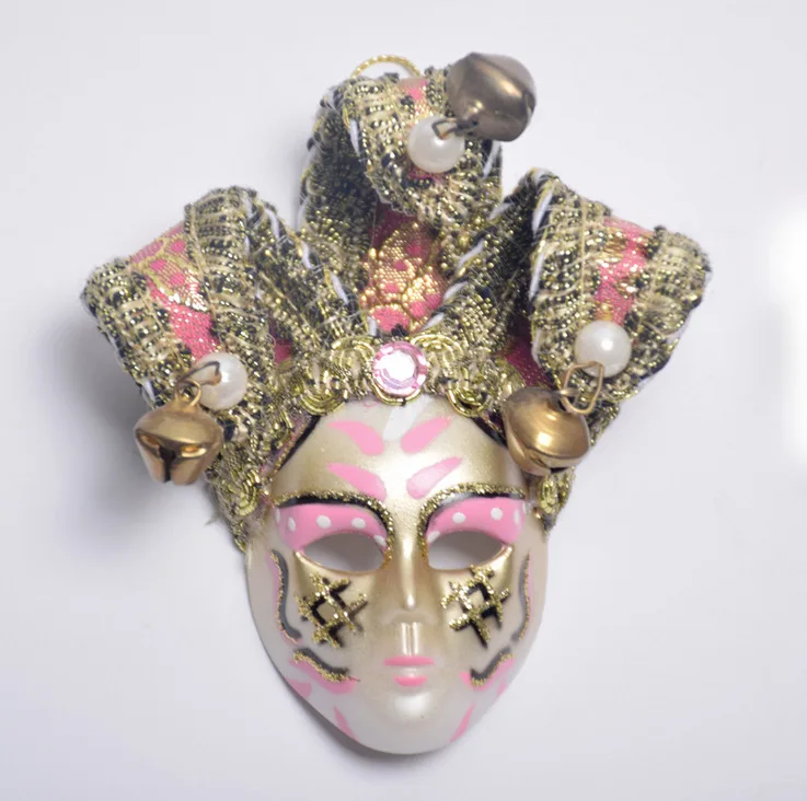 

Halloween Feather Mask Fridge Wall Magnets Stickers Tourist Souvenirs Venice Masks Party Home Decor Collection Crafts Favor