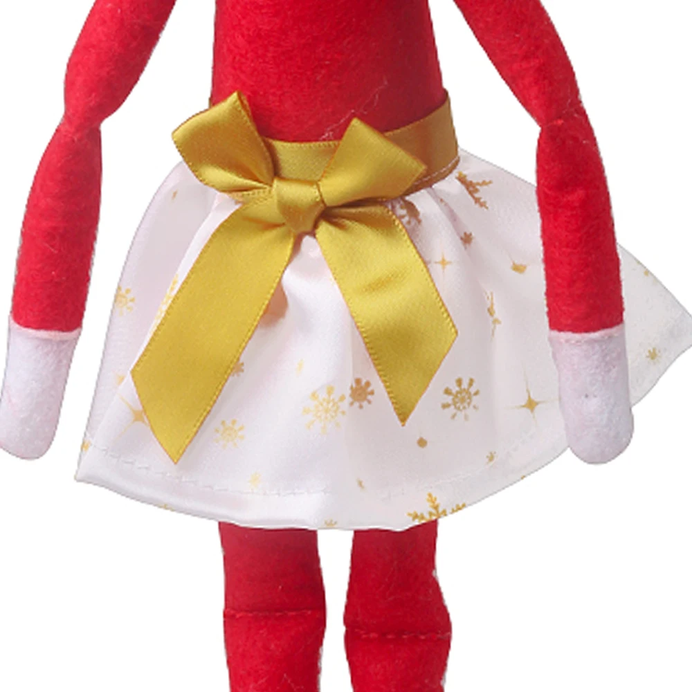 Christmas Elf Doll Fairy Red Clothes Bow Skirt Dress Toys For Children Accessories Christmas Gift Elves(No Doll)m29 Christmas Elf Doll Fairy Red Clothes Bow Skirt Dress Toys For Children Accessories Christmas Gift Elves(No Doll)m29