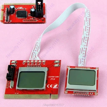 

PC Dual LCD Mini PCI-E PCI LPC Diagnostic Analyzer Post Test Debug Cards Au26 20 Dropship