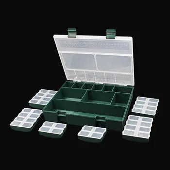 

Carp Lures Large Capacity Waterproof Plastic Portable Organizer Fishing Tackle Box Compartments Storage System Durable Hook
