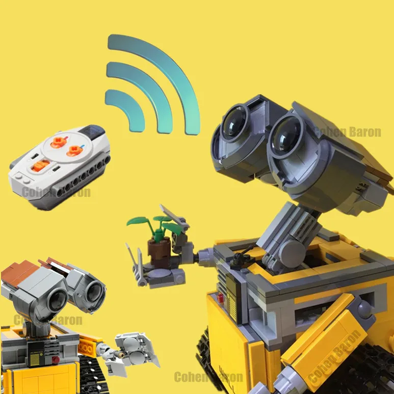wall e lego motorized