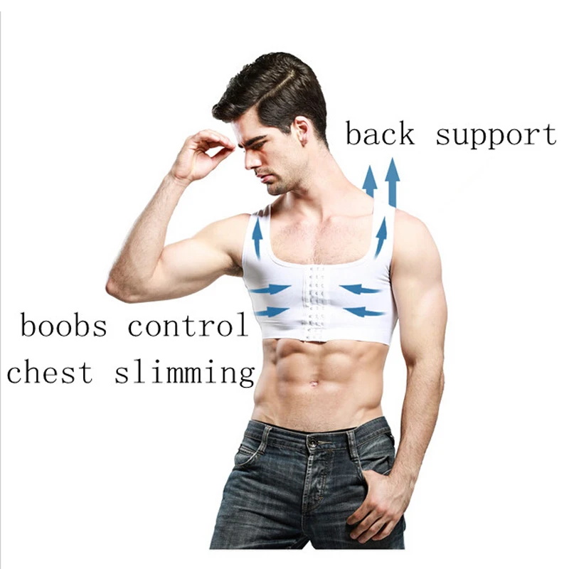 Men Shapers Humback Corrector Gynecomastia Tops Slimming Chest Back Supportor Vest body shaper,posture corrector,slimming vest