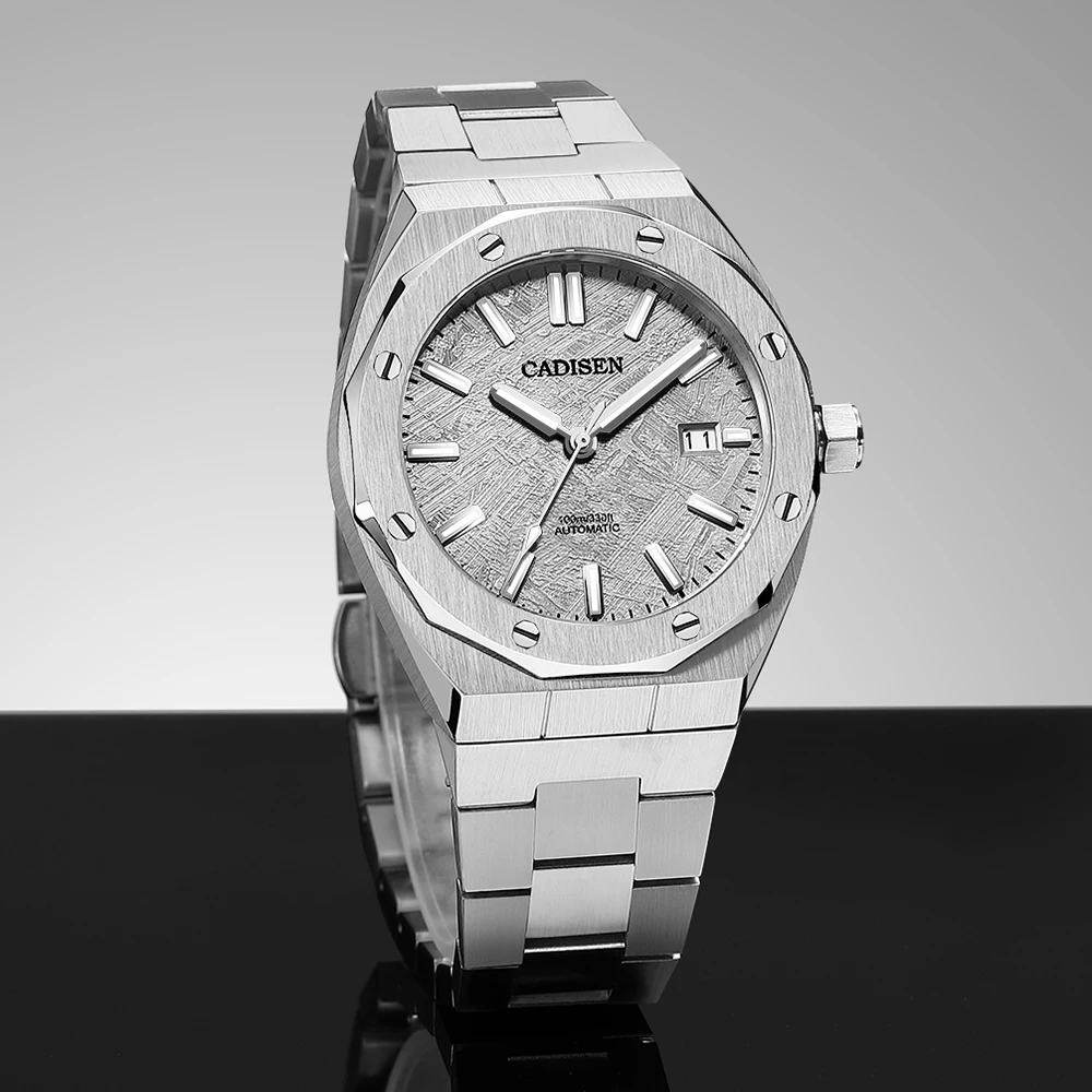 Mechanical Watch CADISEN Automatic Mens Watches Fashion Stainless Steel Japan NH35A Watch Men Mechanical Wristwatch Relogio Masculino